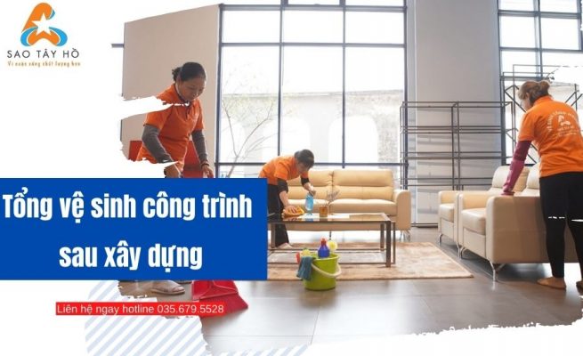 vệ sinh công trình sau xây dựng