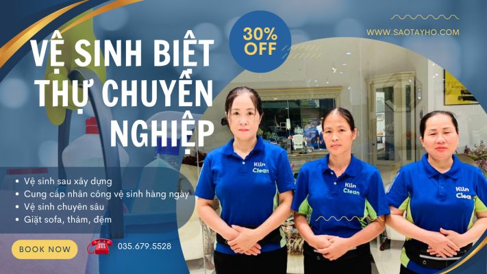 Vệ sinh biệt thự chuyên sâu tại Vinhome Riverside | Sao Tây Hồ - Uy tín - Chất lượng - Nhanh chóng