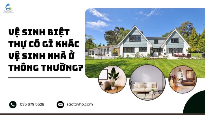 Vệ sinh biệt thự