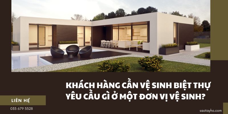Vệ sinh biệt thự