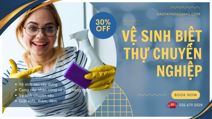 Vệ sinh biệt thự