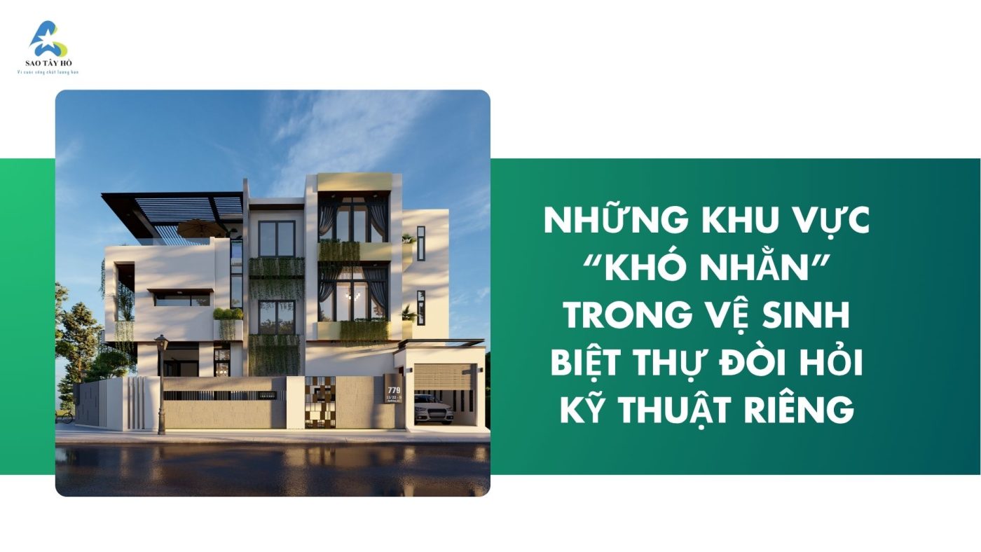 Vệ sinh biệt thự