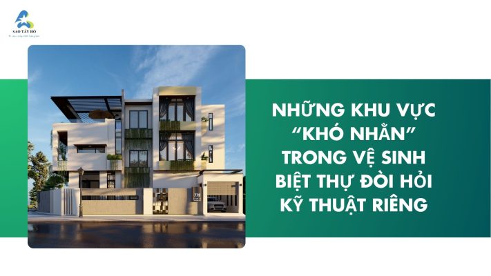 Vệ sinh biệt thự