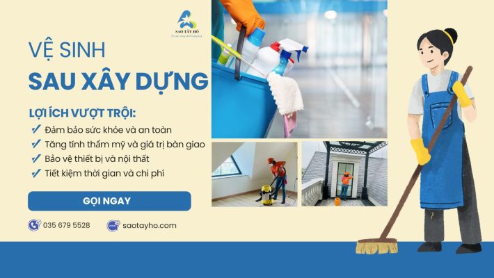 Vệ sinh sau xây dựng