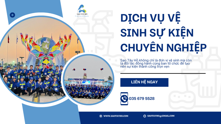 vệ sinh sự kiện